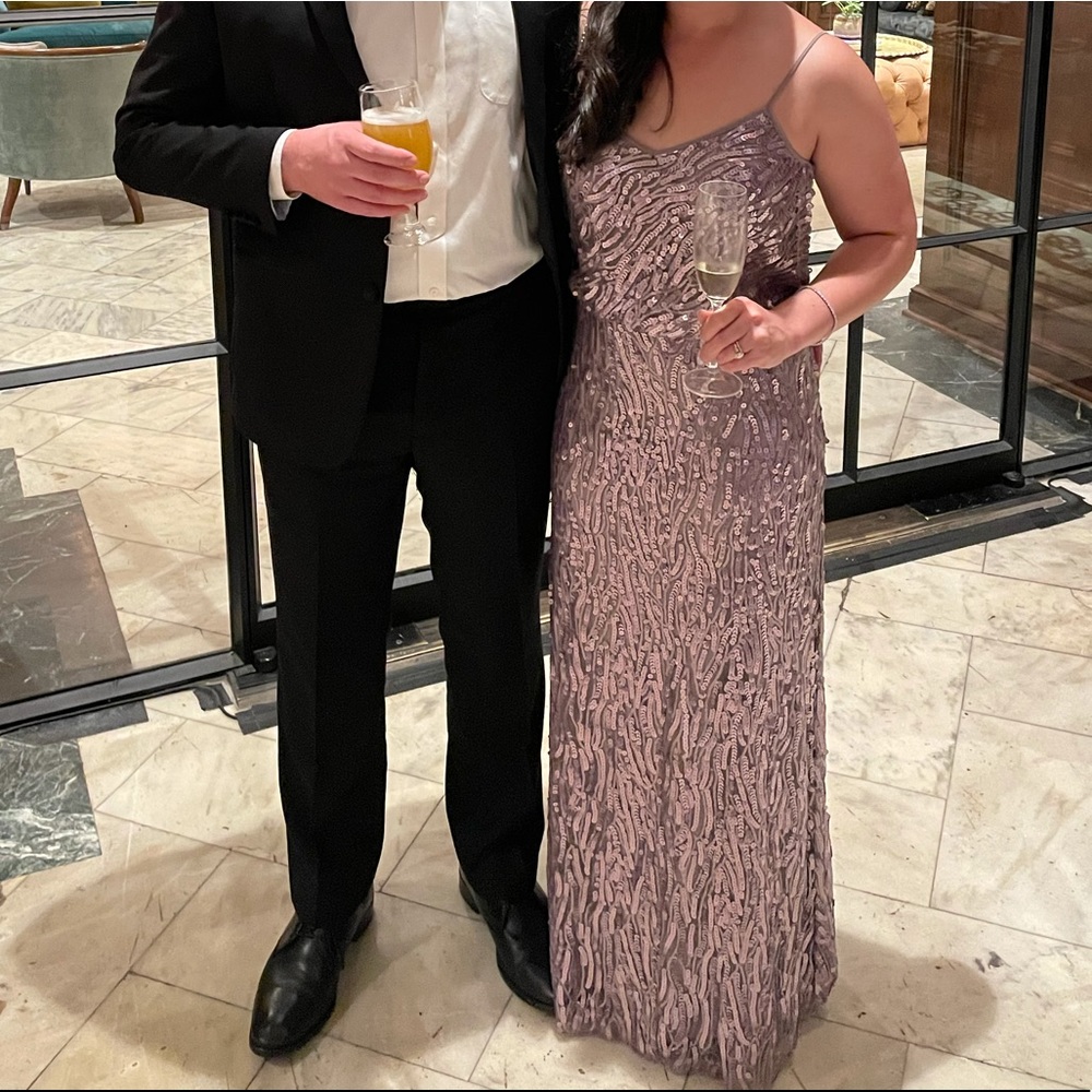Lavender sequin gown